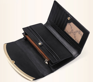 Tri Fold genuine leather wallet- 3 colors
