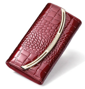 Tri Fold genuine leather wallet- 3 colors