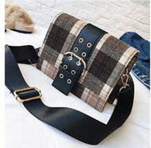 Winter stripes flap ladies mini bag