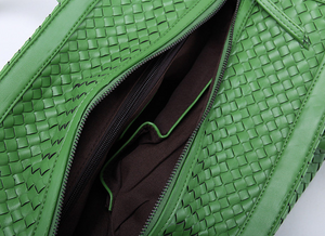 Woven platted bag-3 colors